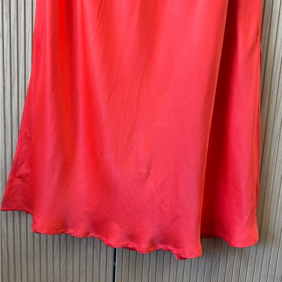 Anthropologie Elyse Slip Dress Bright Red XLP - Picture 7 of 12